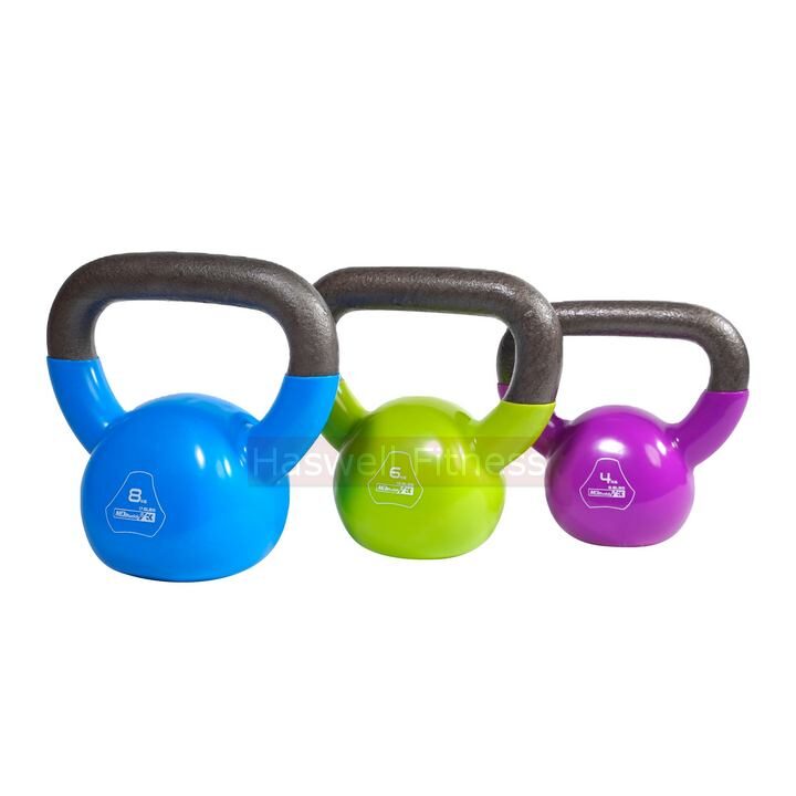 haswell fitness k1205 colorful plastic dipping vinyl coated kettlebell 2