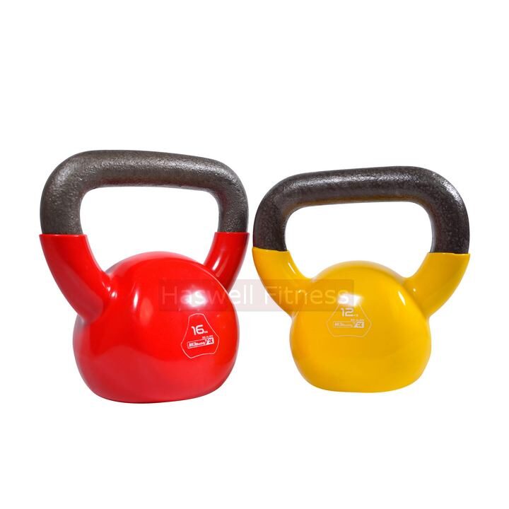 haswell fitness k1205 colorful plastic dipping vinyl coated kettlebell 3